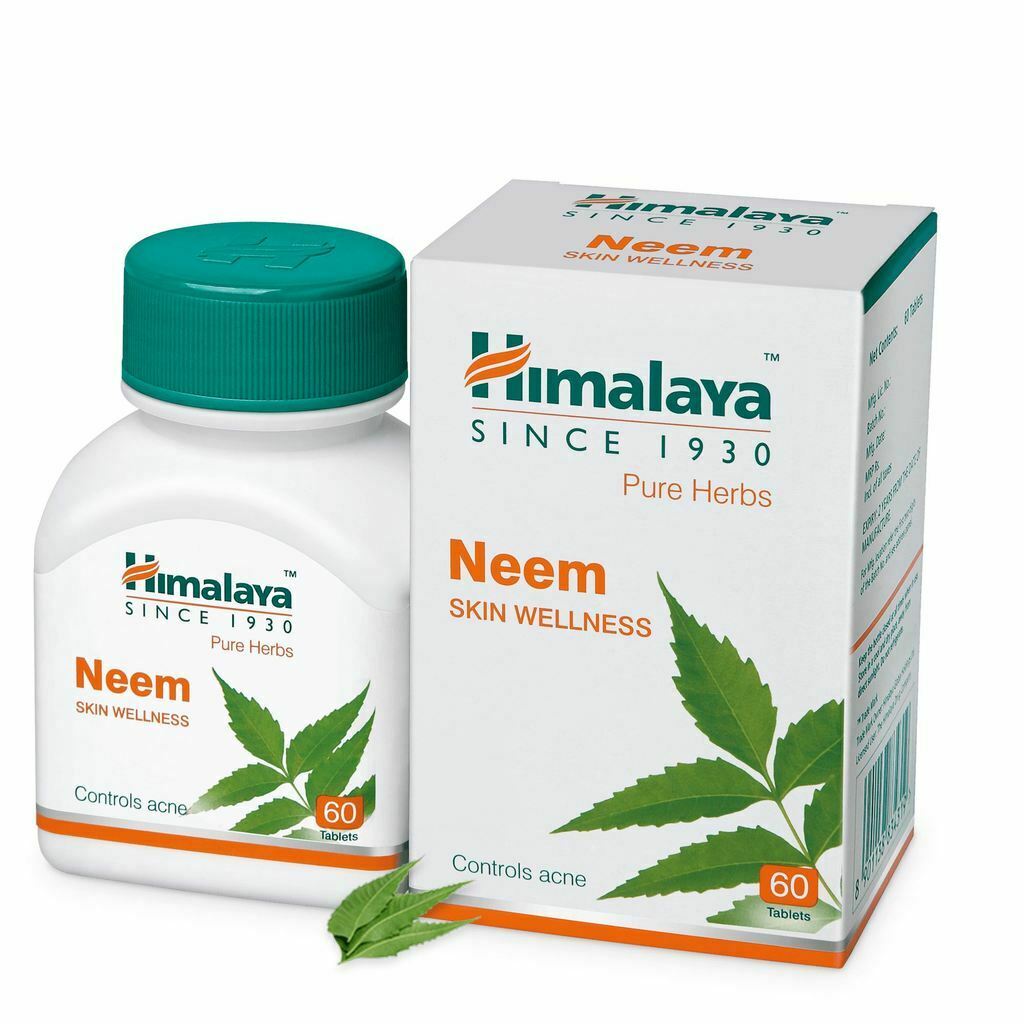 2 X Himalaya NEEM Tablets (60 Tabs) Each