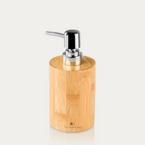 Bamboo Soap Dispenser | Natural Liquid Dispenser for Lotion Sanitizer Shower Gel Bottle | Refillable Container for Bathroom